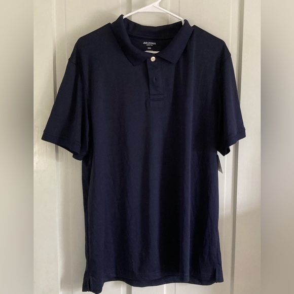 Arizona Jean Company Dark Blue Men's Polo - Picture 1 of 2